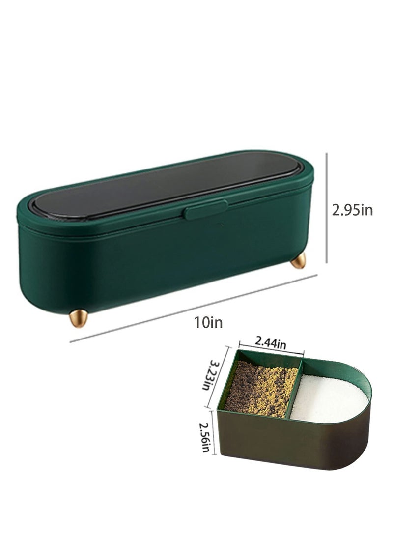 Condiment Container 4 Compartment Seasoning Jar Storage Container Contains 4 Tablespoons