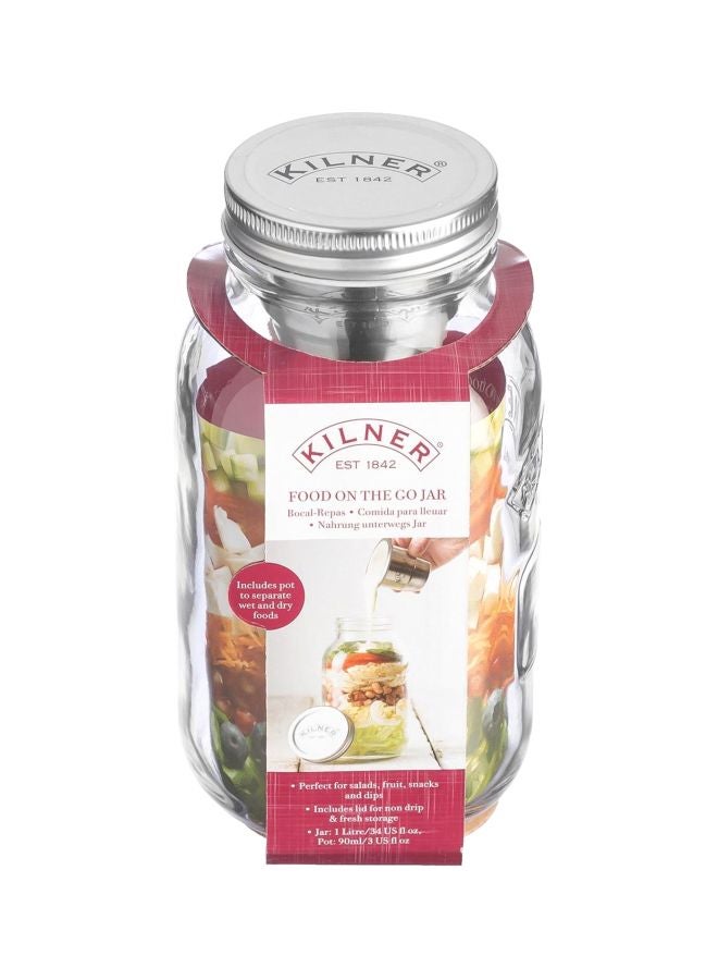 Food On The Go Jar Clear 12.5x11x11.3cm