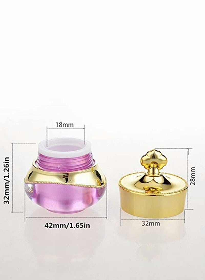 Clear Jars Plastic Jars Plastic Cosmetic Container Empty Cosmetic Sample Containers Transparent 5G/5ML Plastic Pot Jars for Eye Shadow, Nails, Powder, Paint