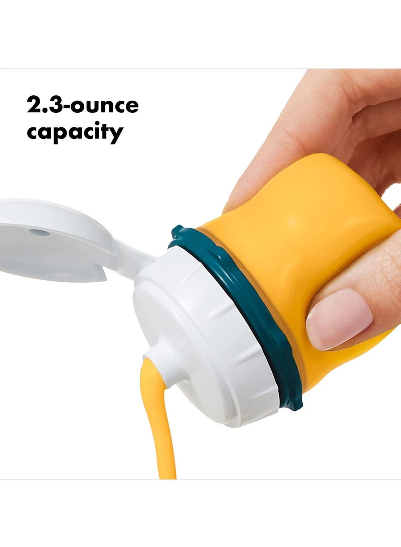 Condiment Squeeze Bottle, Leak Proof Silicone Sealed Condiment Squeeze Jar for Home Kitchen, Oil Salad Dressing Honey Condiment