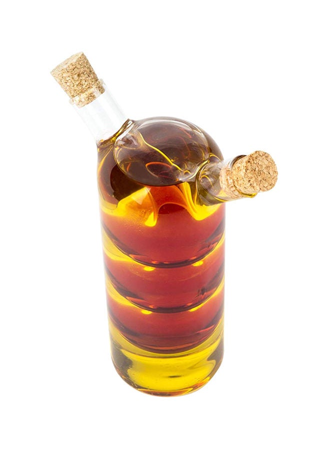 Oil And Vinegar Bottle Bubbles Yellow/Red/Clear 3.2x4.8x8.6inch