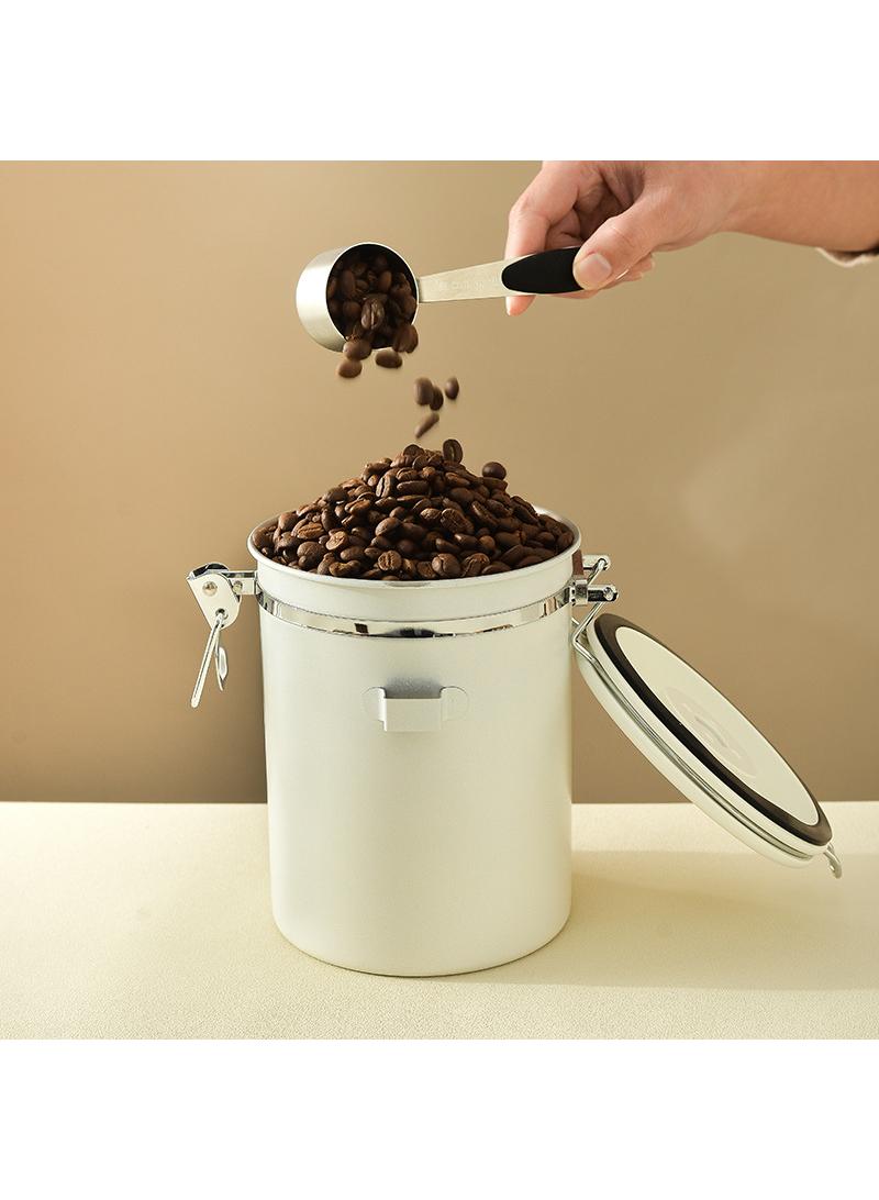 1200ML Sealed Exhaust Coffee Powder Bean Storage Storage Can