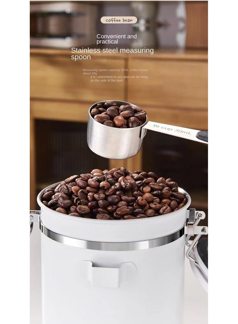 1500ML Sealed Exhaust Coffee Powder Bean Storage Storage Can