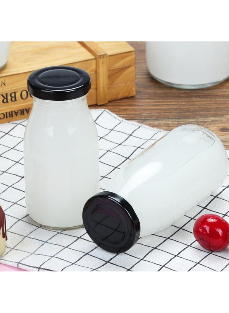 12-Piece Empty Juice Glass Bottle With Lid