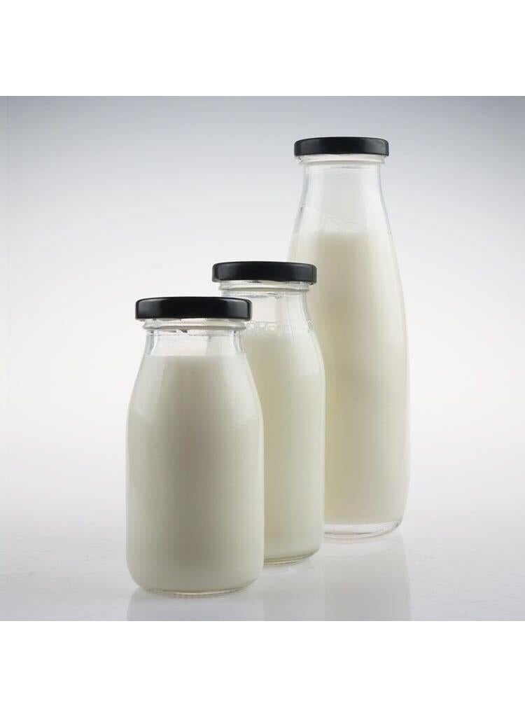 12-Piece Empty Juice Glass Bottle With Lid