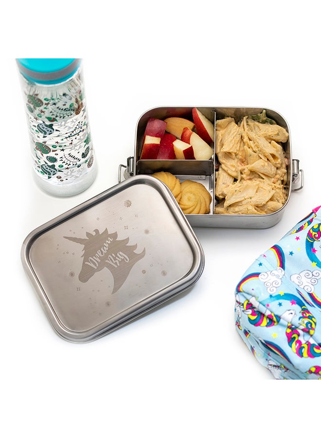 3 Compartment Stainless Steel Lunch Box