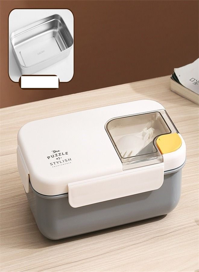 304 Stainless Steel Lunch Box Grey