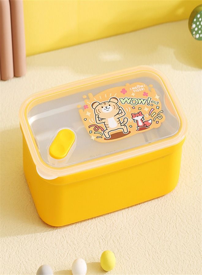 304 Stainless Steel Lunch Box Yellow