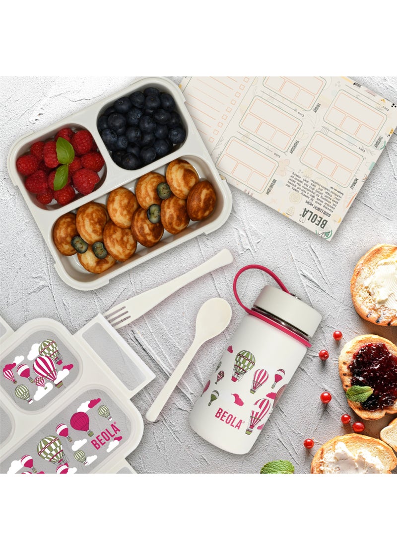 Multi Compartment Lunch Box For Kids Adults, 3Magic Sky