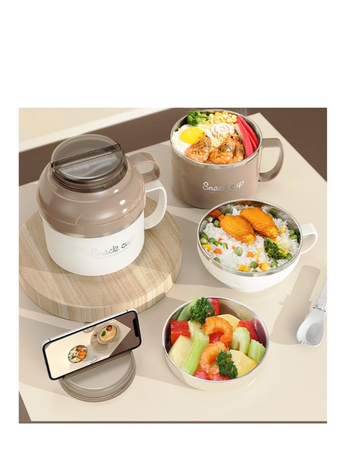 Portable Stainless Steel Insulated Water Filter Instant Noodle Box