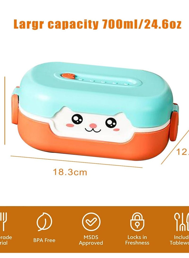 Lunch Box for Kids, Versatile food and snack container both kids adults. Dishwasher microwave safe. BPA PVC free. Leakproof design. Available in MIXCOLOR-A.