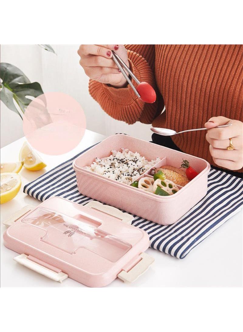 2-piece Portable Sealed Compartment Lunch Box Set