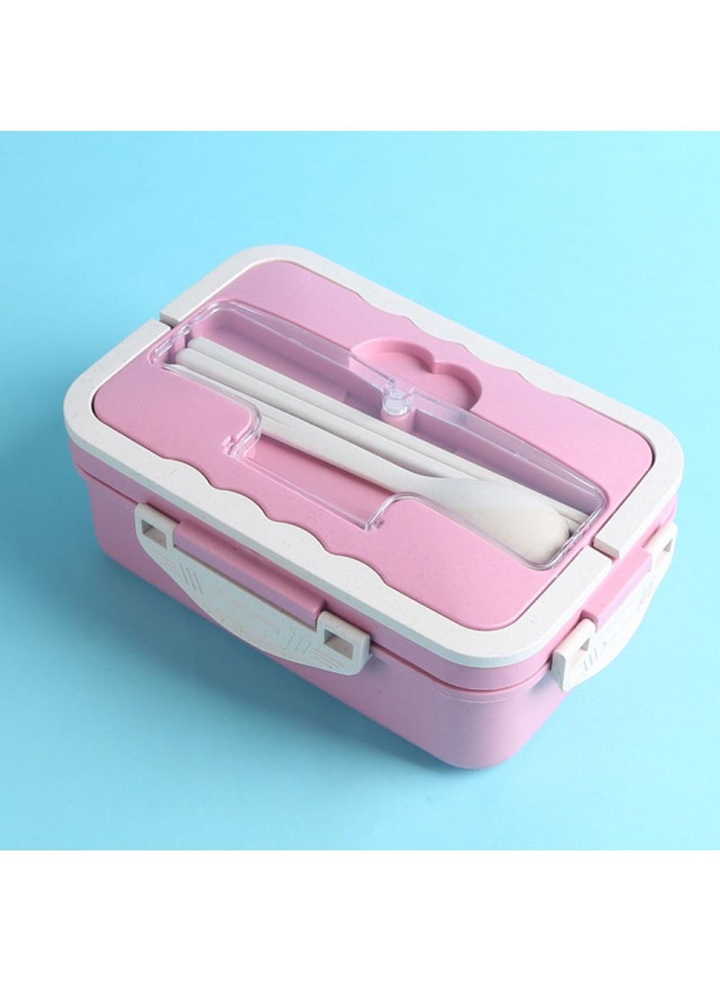 2-piece Portable Sealed Compartment Lunch Box Set