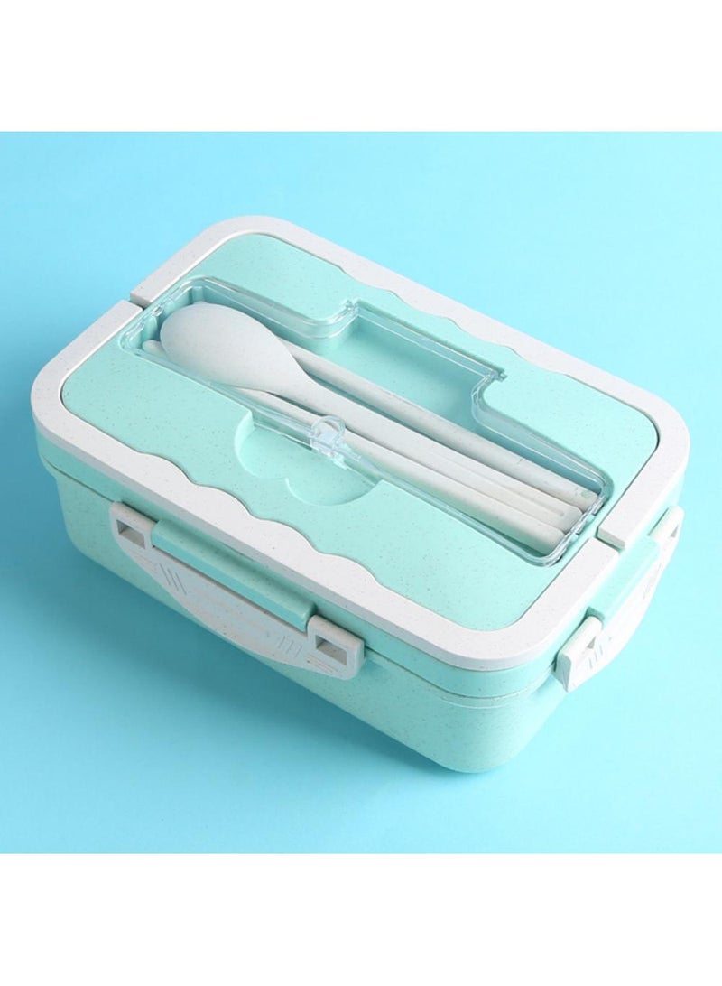 2-piece Portable Sealed Compartment Lunch Box Set