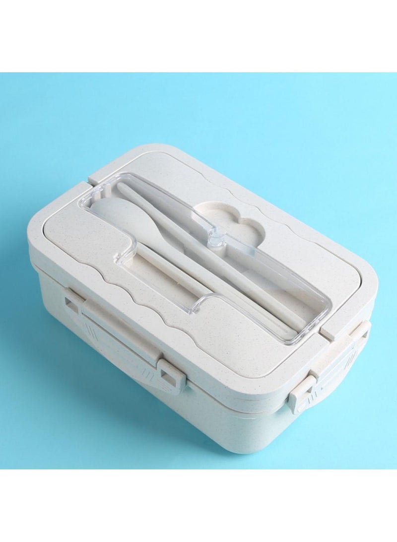 2-piece Portable Sealed Compartment Lunch Box Set