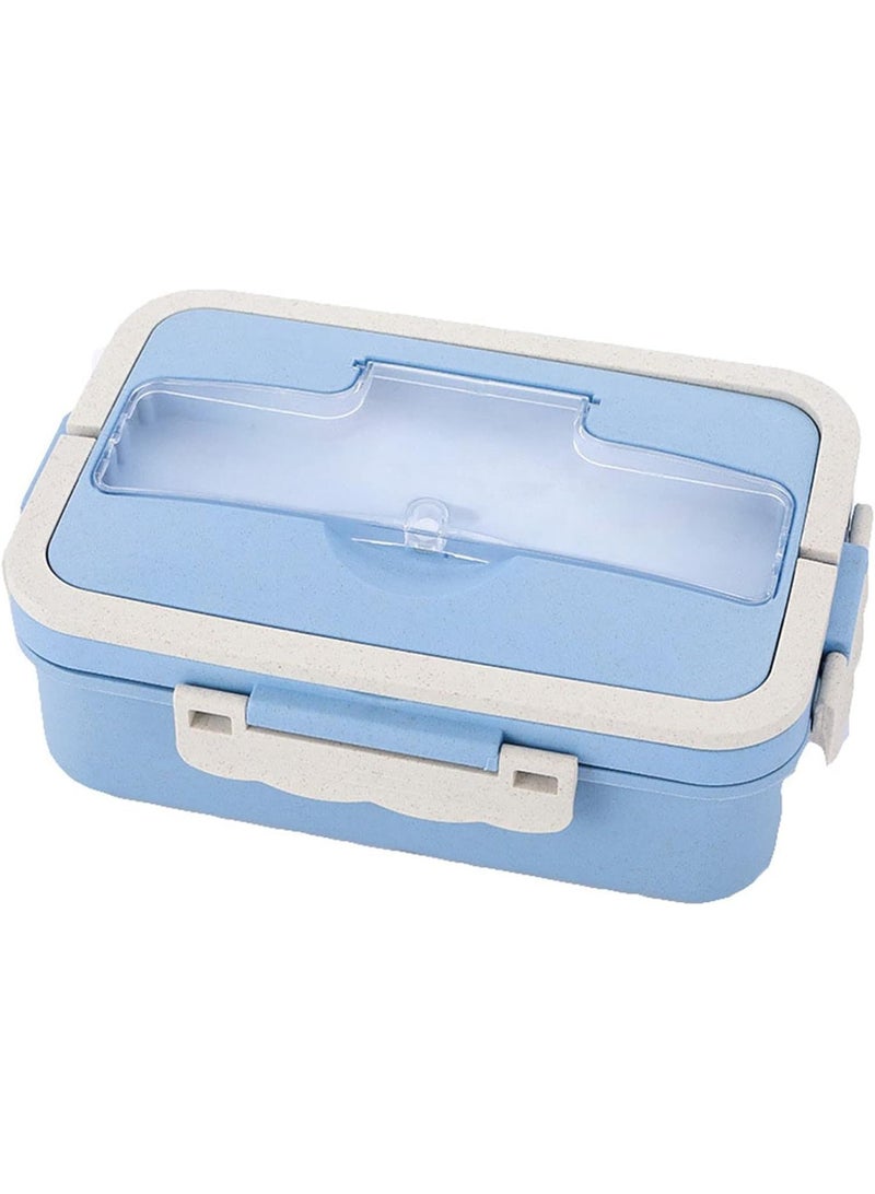 3-piece Portable Sealed Compartment Lunch Box Set