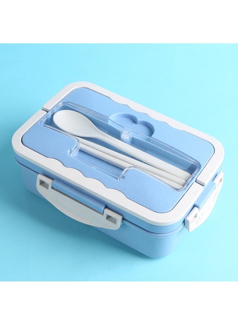 3-piece Portable Sealed Compartment Lunch Box Set