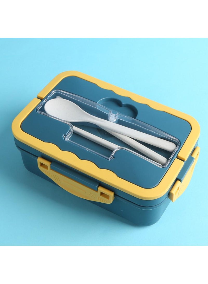 2-piece Portable Sealed Compartment Lunch Box Set