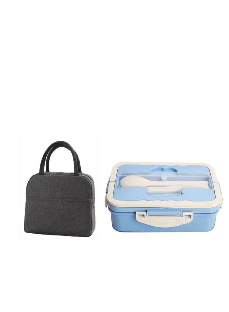 2-piece Portable Sealed Compartment Lunch Box Set