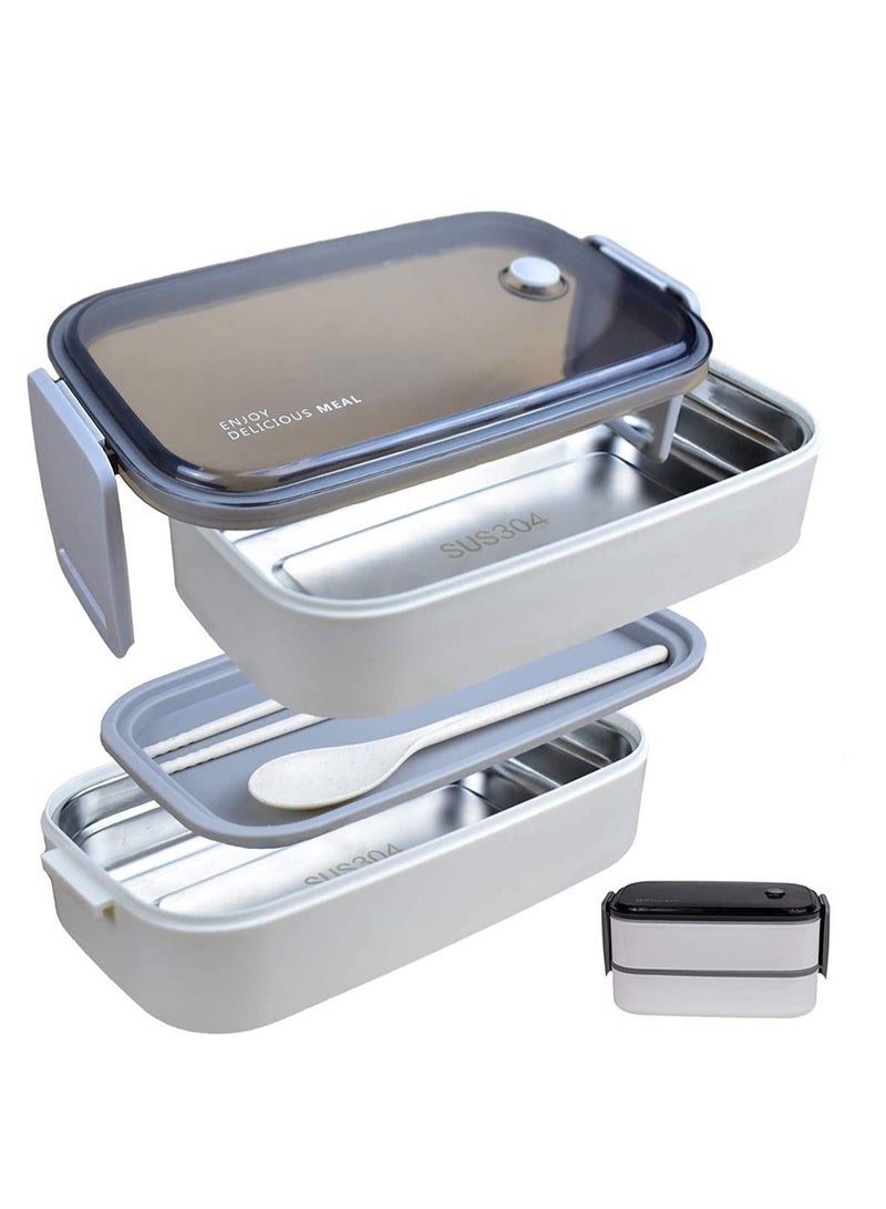 Stainless Steel Bento Box Lunch Container for Kids and Adults Steamer with Dividers Leakproof Food Heater Meal Snack Packing Warmer in Office Family Rice Cooker