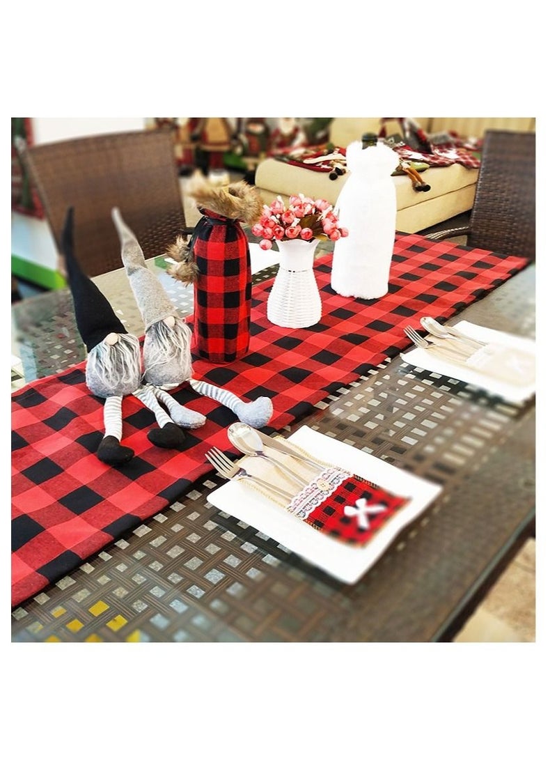 Christmas table runners runner for family christmas holiday dinner party decoration 37*183cm