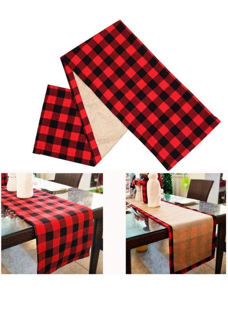 Christmas table runners runner for family christmas holiday dinner party decoration 37*183cm
