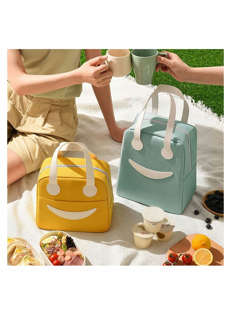 Lunch Bag for Womens and Mens, Reusable Insulated Cooler (Blue)