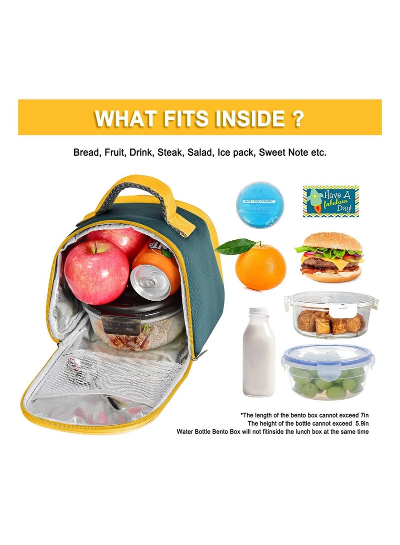 Lunch Bag, Bag Insulated Box for Kids, Small Cartoon Tote Mini Cooler Thermal Meal Bags, School Outdoor Travel, Reusable Girls Boys