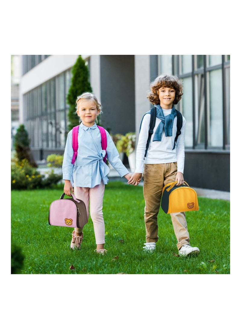 Lunch Bag, Bag Insulated Box for Kids, Small Cartoon Tote Mini Cooler Thermal Meal Bags, School Outdoor Travel, Reusable Girls Boys