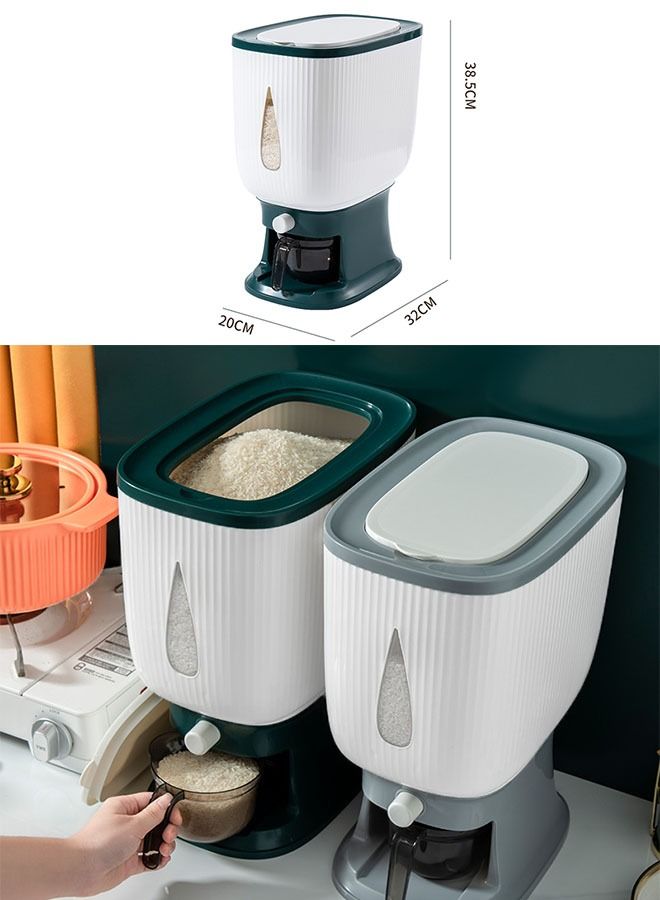 Rice Dispenser With Measuring Cup