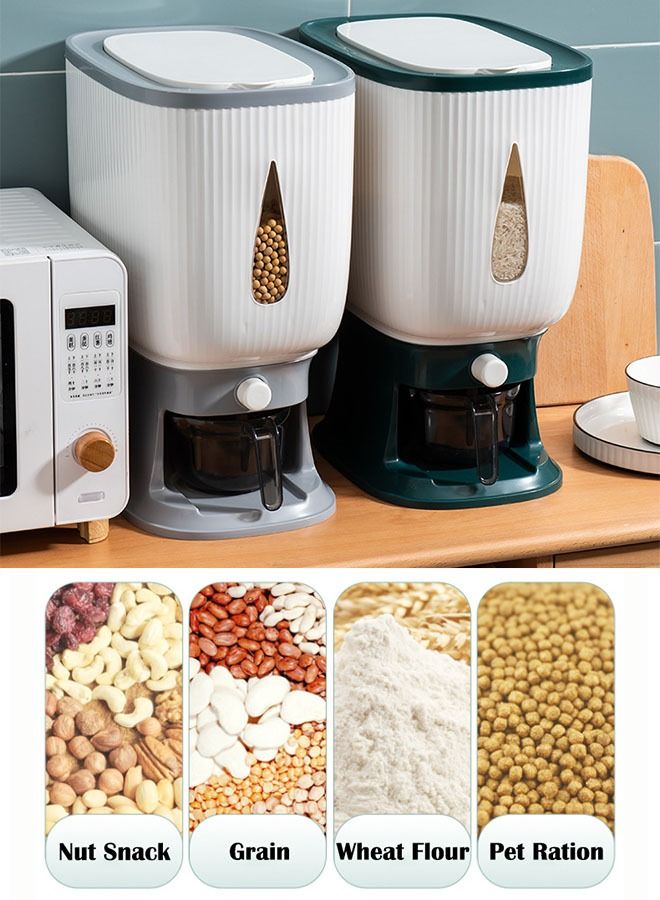 Rice Dispenser With Measuring Cup