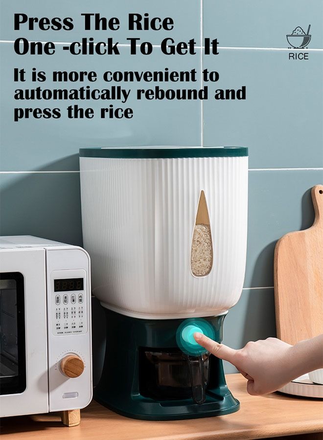 Rice Dispenser With Measuring Cup