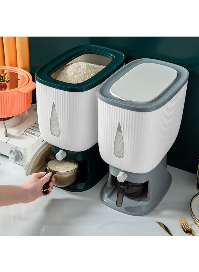 Rice Dispenser With Measuring Cup