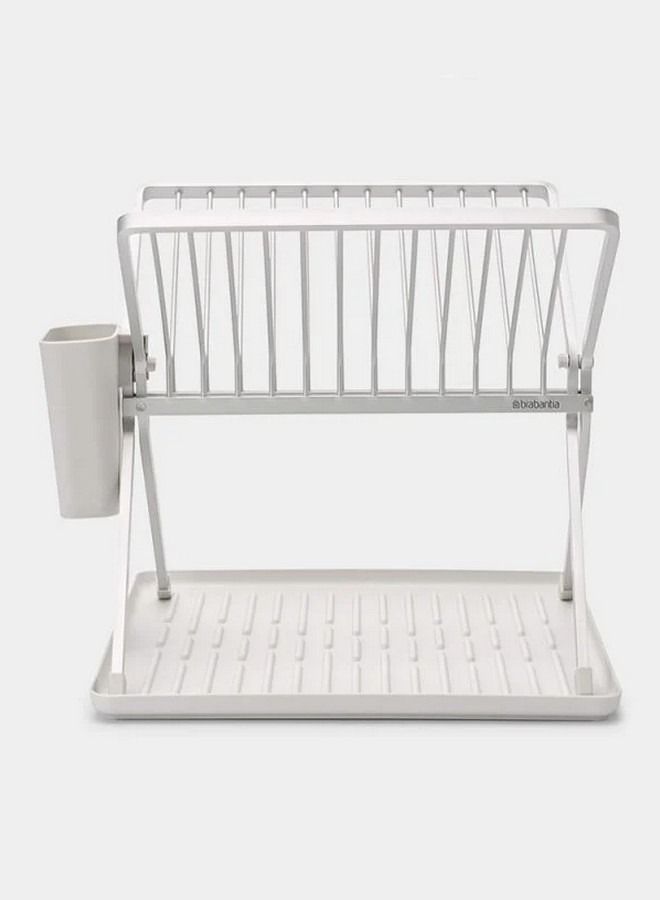 FOLDABLE DISH DRYING RACK LIGHT GREY