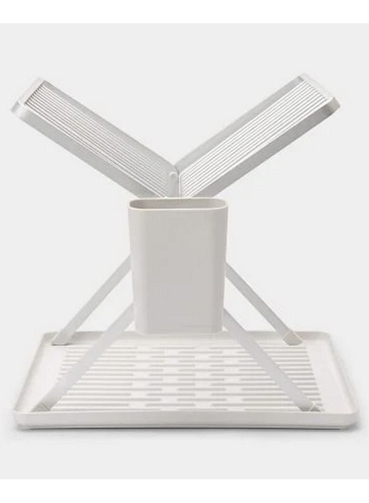 FOLDABLE DISH DRYING RACK LIGHT GREY