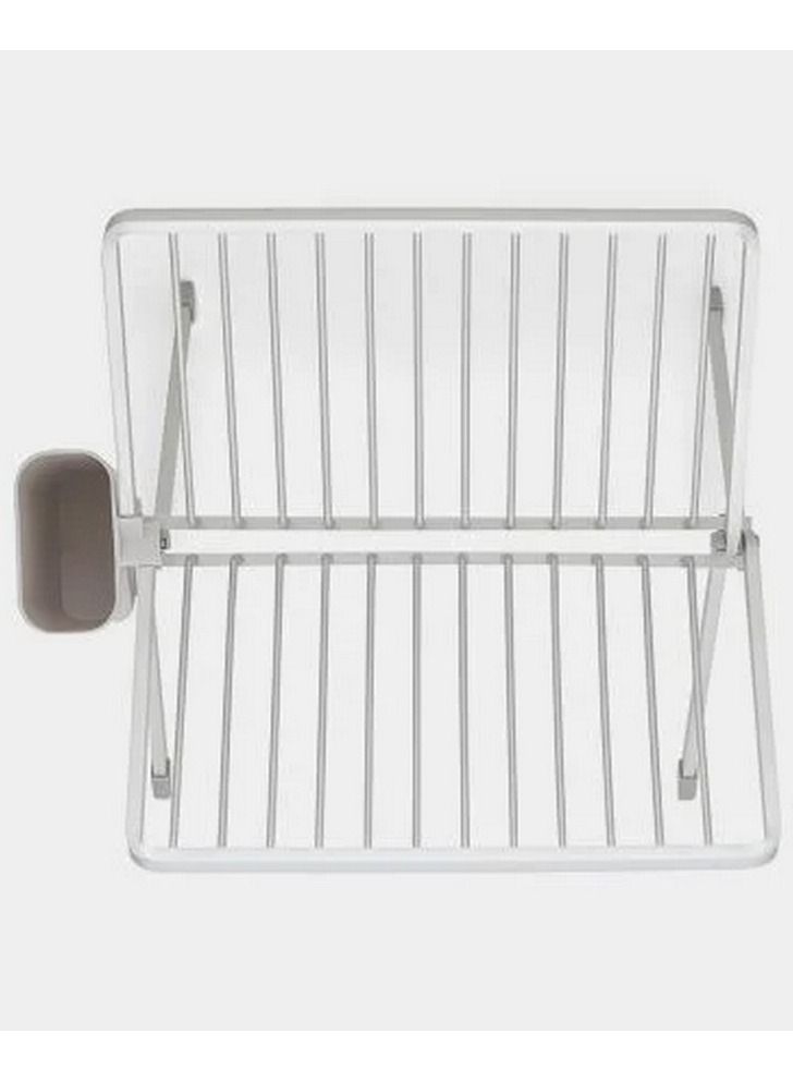 FOLDABLE DISH DRYING RACK LIGHT GREY