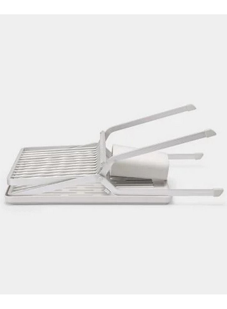 FOLDABLE DISH DRYING RACK LIGHT GREY