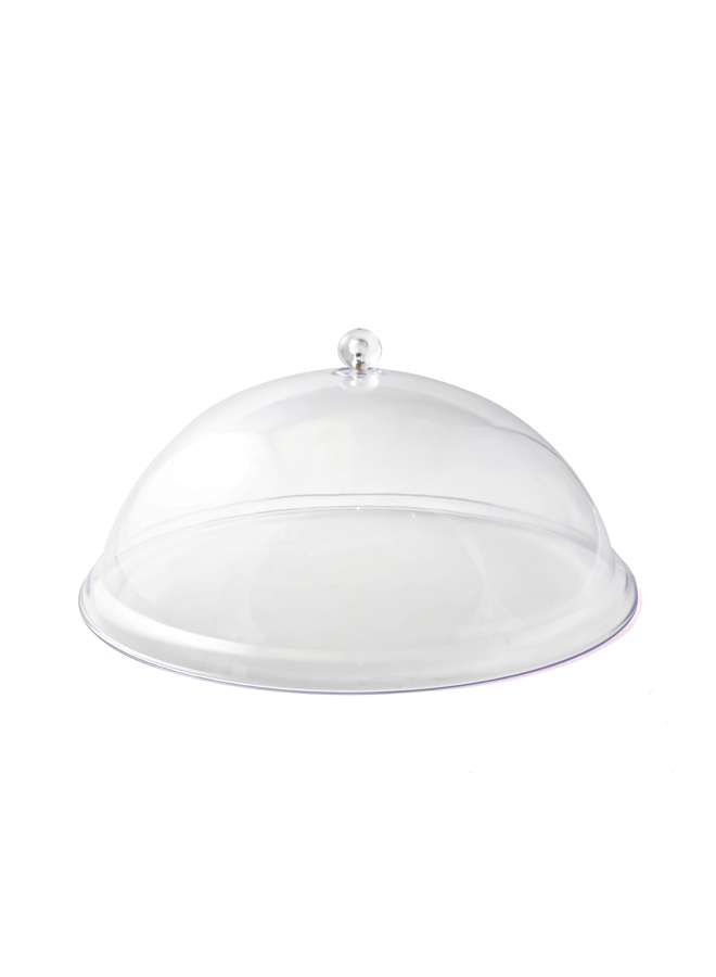 Plastic Dome Cover with Handle 21 cm , Transparent