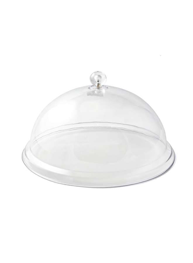 Plastic Round Cover Clear 14 Inch , Transparent