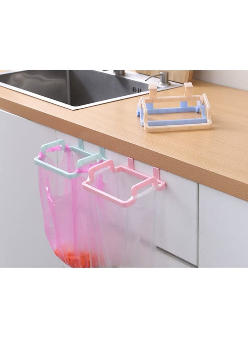 Hanging Garbage Bag Organizer, 4 Pack Grocery Holder Storage Rack for Kitchen Cabinet Doors