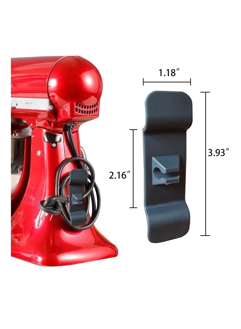 Cord Organizer Storage Tool, Home Appliance Winder for Kitchen Stand Mixers, Coffee Makers, Pressure Cookers and Air Fryers Black 2 Piece Set