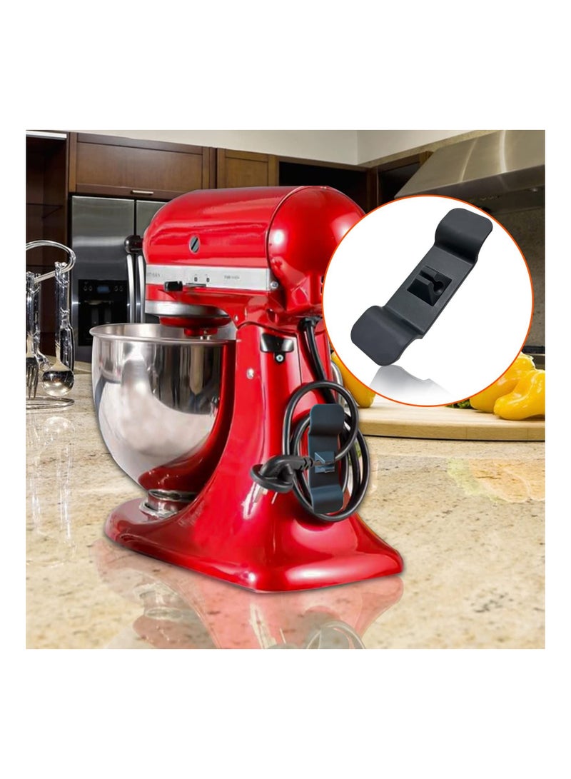 Cord Organizer Storage Tool, Home Appliance Winder for Kitchen Stand Mixers, Coffee Makers, Pressure Cookers and Air Fryers Black 2 Piece Set