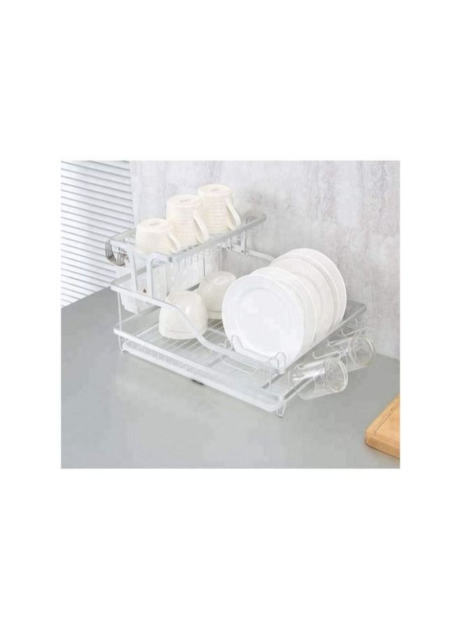 Rayzware ALUMINIUM 2-TIER DISH RACK 600x350x270MM