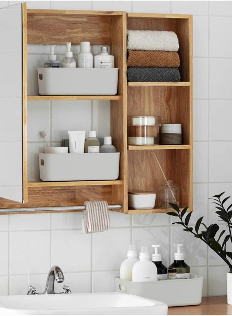 Storage Box  Baskets Food Storage Containers for Organizing Storage Basket with Handles for Kitchen bathroom Home Office cabinet