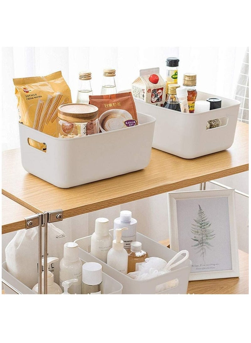 Storage Box  Baskets Food Storage Containers for Organizing Storage Basket with Handles for Kitchen bathroom Home Office cabinet