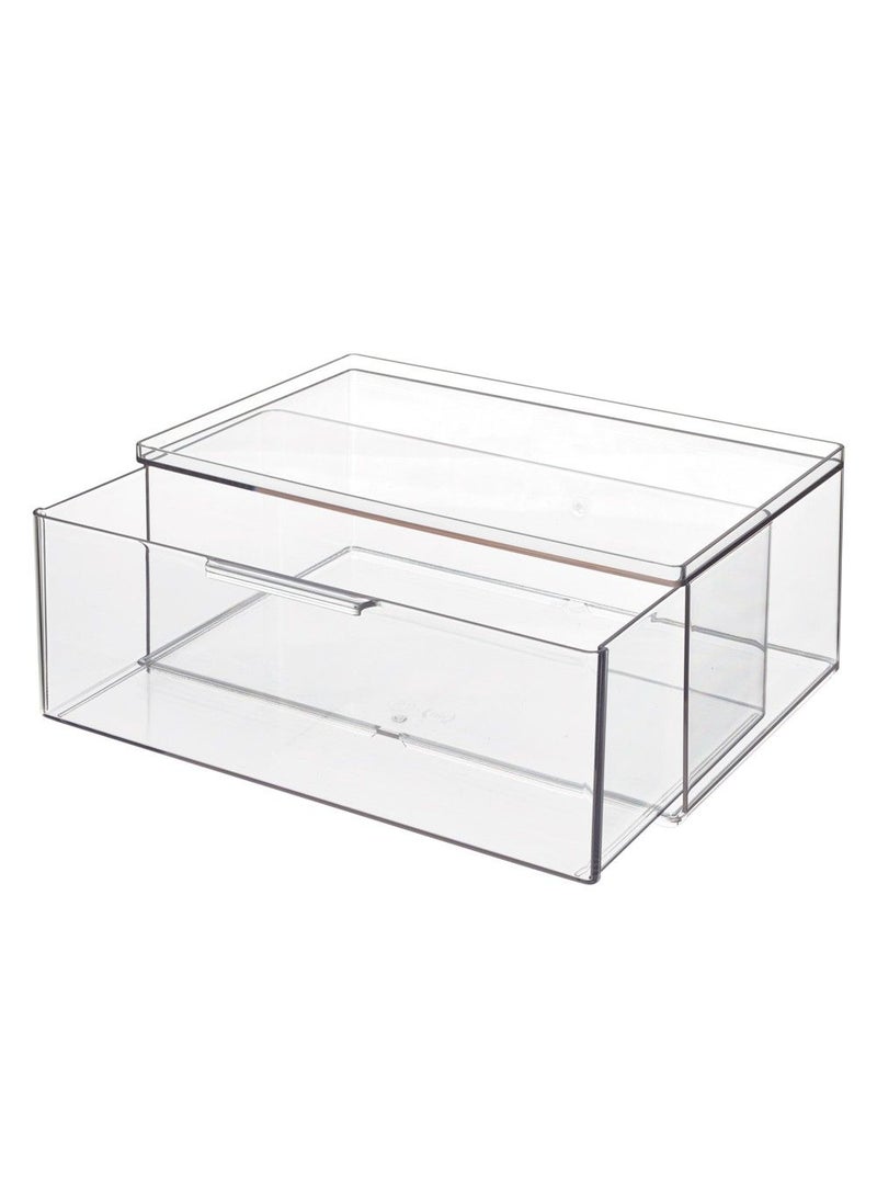 All Purpose Large Drawer Deep 7 X 10.5 X 4.25 Inch Clear