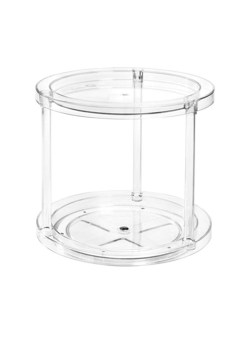 2 Tier Turntable Clear 9.5 Inch