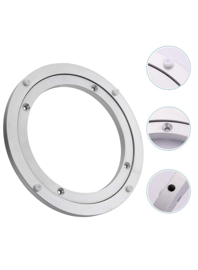 Turntable Ball Bearings, Heavy Duty Quiet Turntable Bearings Swivel, Table Bearings Aluminum Alloy Swivel Turntable Bearings Swivel Plate Hardware for Desktop Craft Projects (1 item 8 inch)