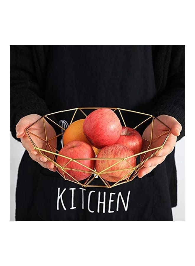 Container Centerpiece Display Bowl Gold 26 x 26 x 10cm