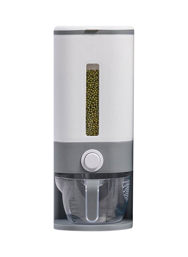 Rice Storage Dispenser White/Grey 12kg